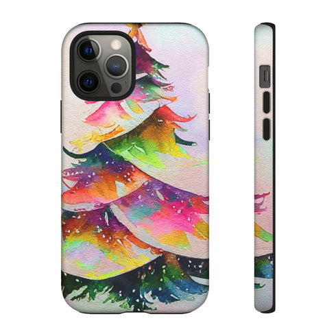 Swooshy Christmas Tree - Impact Resistant Phone Case iPhone 12 Pro Matte